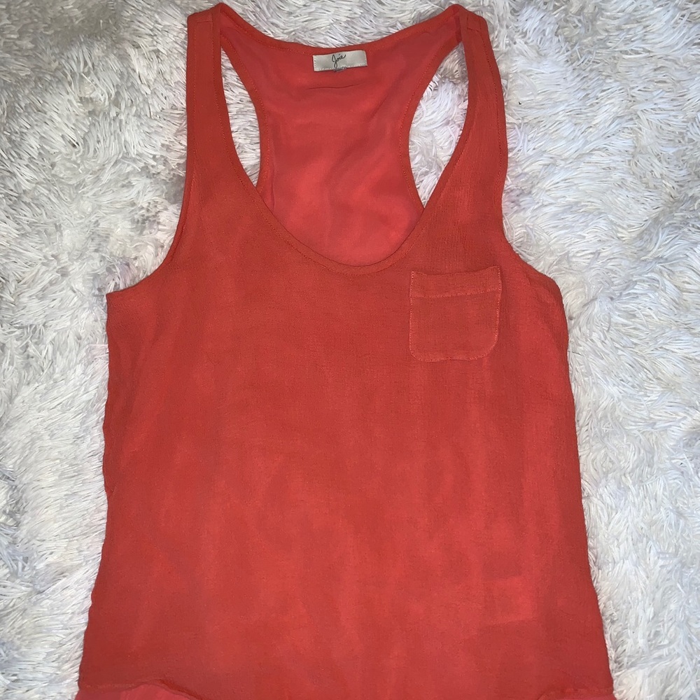 Joie Racerback Silk Tank Top